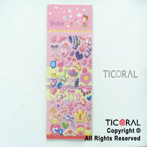 STICKER PRINCESAS RELIEVE (12X26CM) HS5666-3 x 12